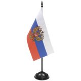 22050002 Флажок настол. на подставке (10х20 см) Главкома ВС РФ