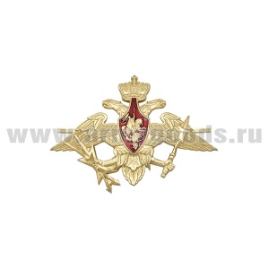 07020030 Эмбл. на тулью мет. ВКО (Военно-космическая оборона) зол