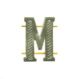 07040067 Буква мет на погоны "М" защ 